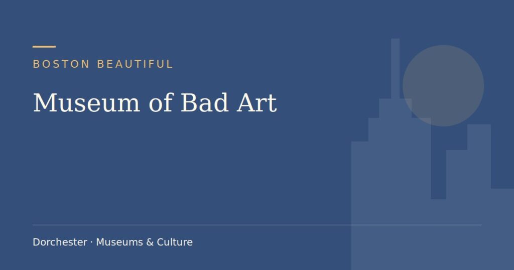 Museum of Bad Art — Boston Beautiful guide cover (illustration)