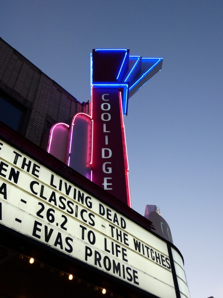 A photo I took on a trip in October 2023. It is meant to represent an aspect of the Coolidge Corner Theater.