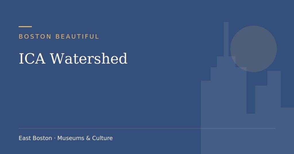 ICA Watershed — Boston Beautiful guide cover (illustration)