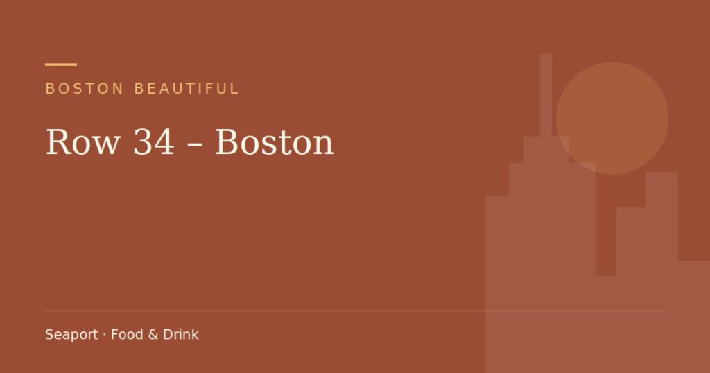 Row 34 – Boston — Boston Beautiful guide cover (illustration)