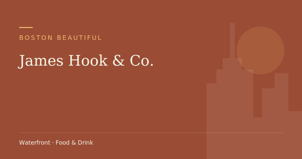 James Hook & Co. — Boston Beautiful guide cover (illustration)