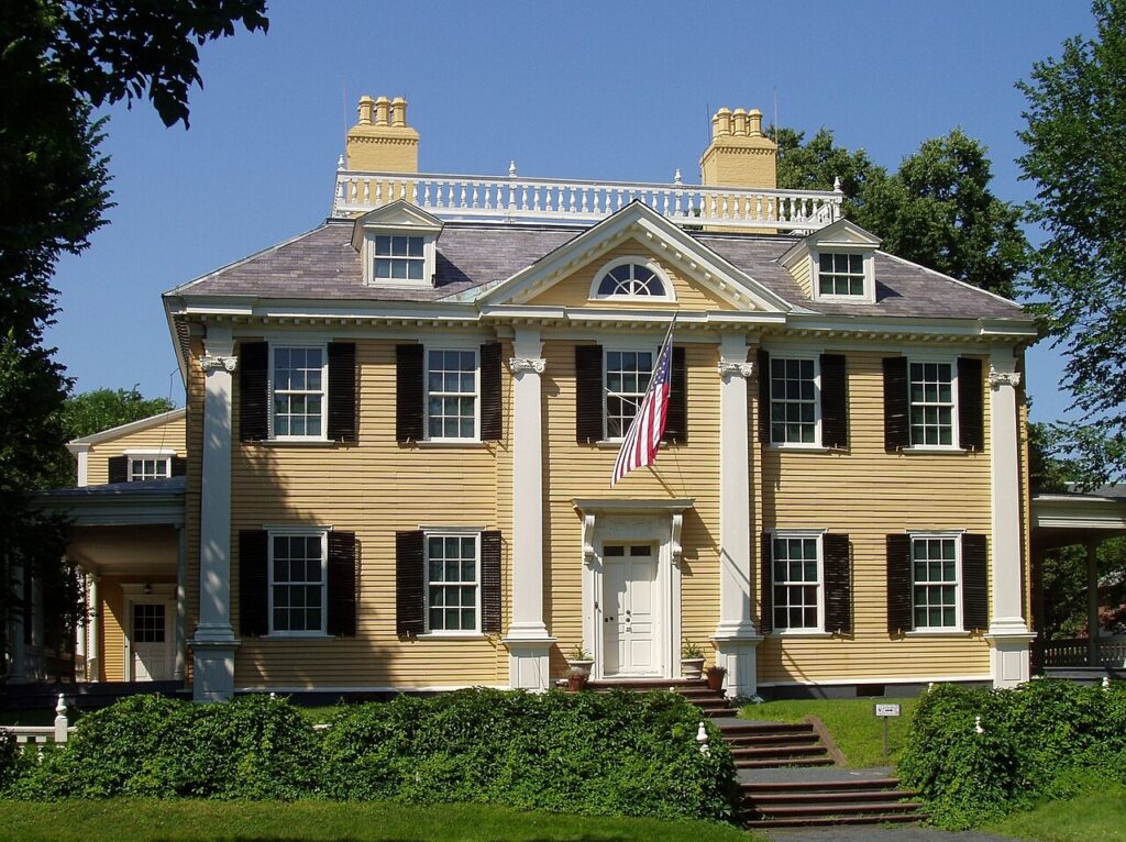 Longfellow National Historic Site, also known as the Vassall-Craigie-Longfellow House, in Cambridge, Massachusetts. This house was George Washington's headquarters for 10 months in the Revolutionary War, and noted poet Henry Wadsworth…